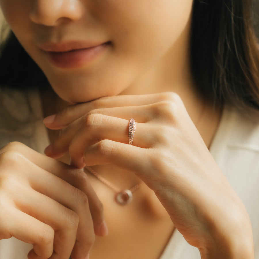 Rose Gold Olivia Cubic Ring