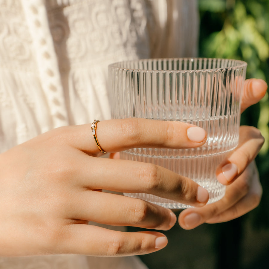 Gold Judith Pearl Ring