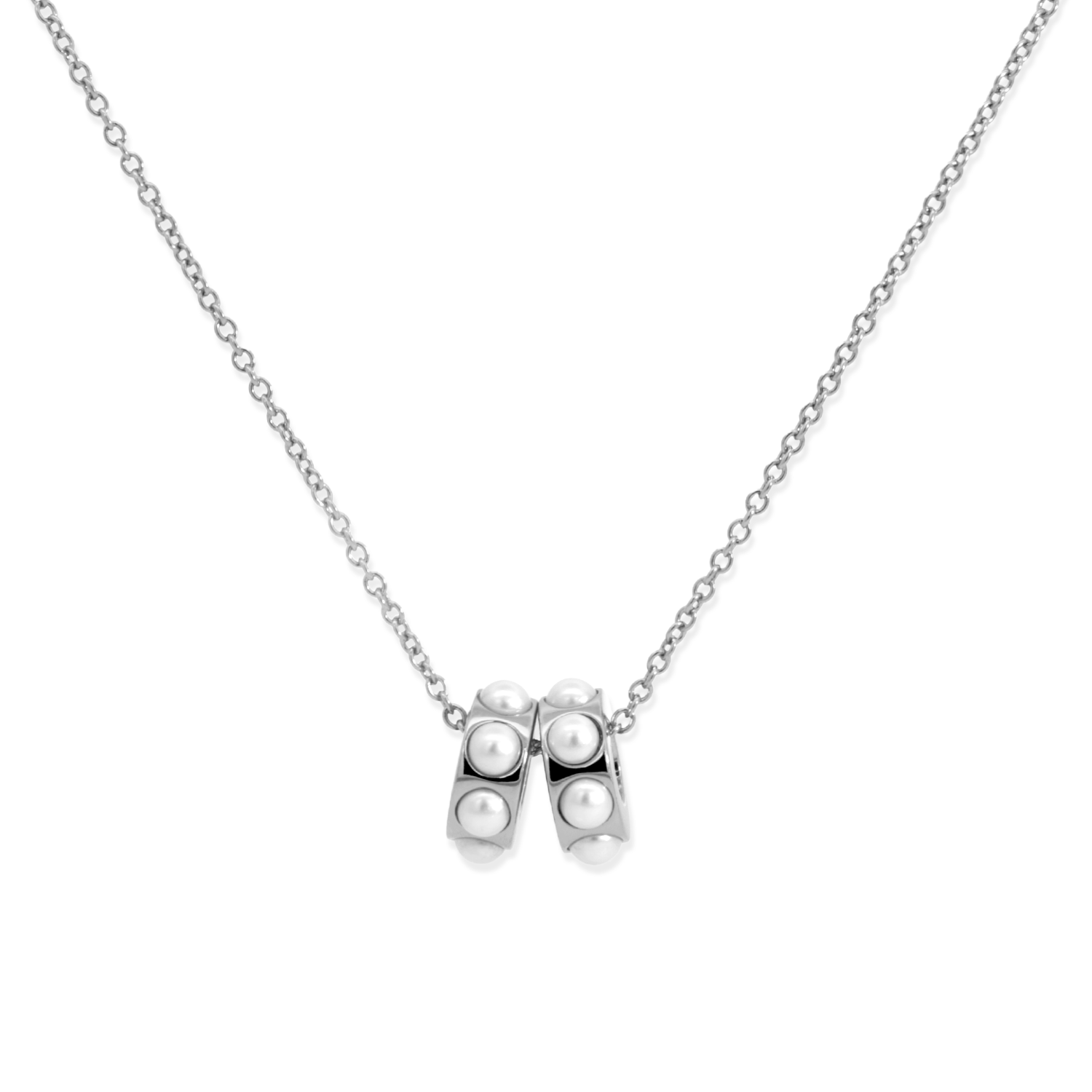 Silver necklace sale discount
