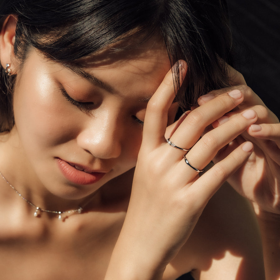 925 Silver Judith Pearl Ring