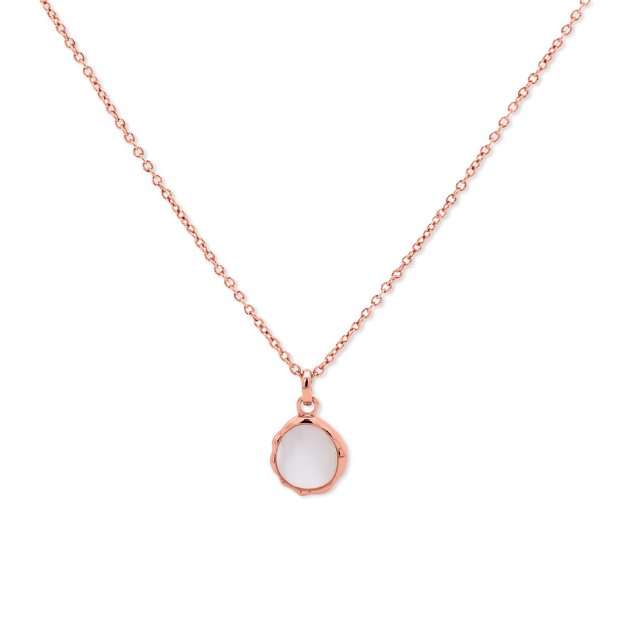 Rose Gold Noemi Mother of Pearl Necklace