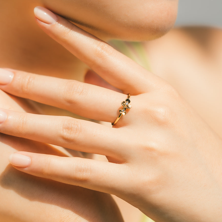 Gold Eden Cubic Ring