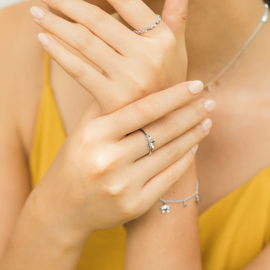 925 Silver Eden Cubic Ring