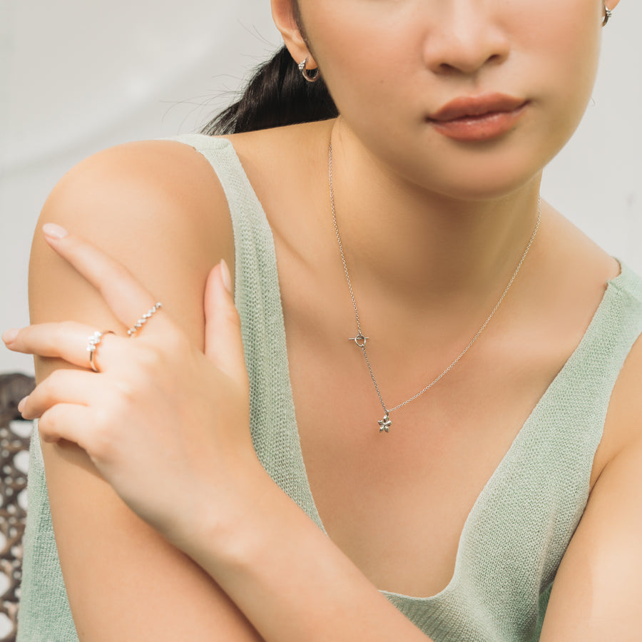 925 Silver Harley Cubic Necklace