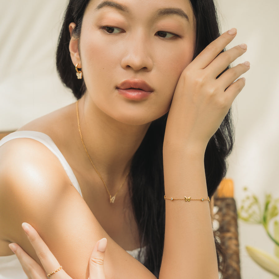 Gold Bella Cubic Bracelet
