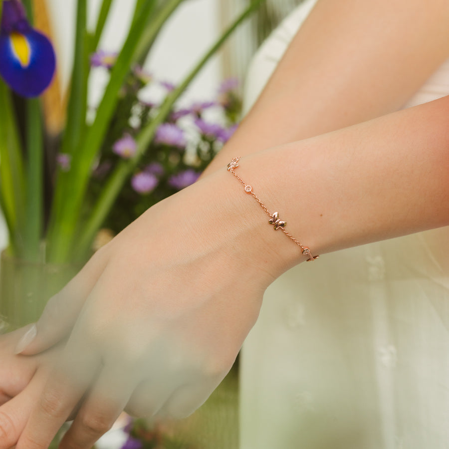 Rose Gold Bella Cubic Bracelet