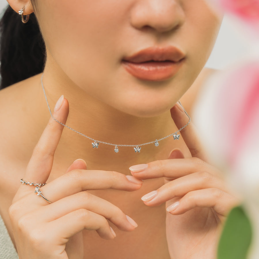 925 Silver Bella Cubic Necklace