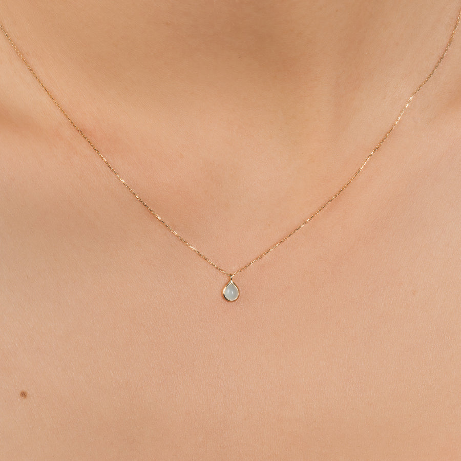 10k Gold Anette Chalcedony Necklace