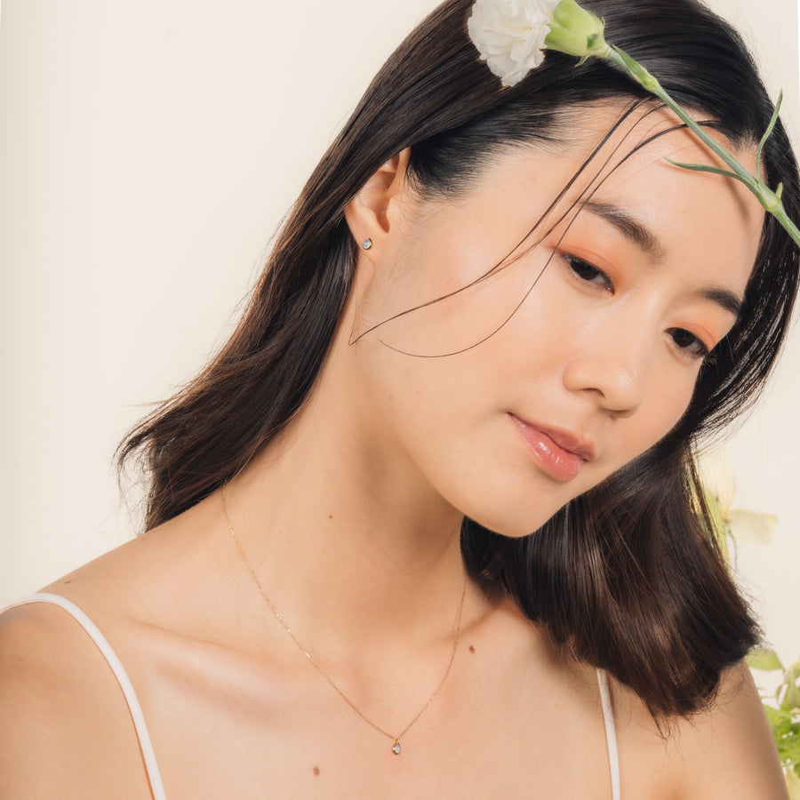 10k Gold Anette Chalcedony Necklace