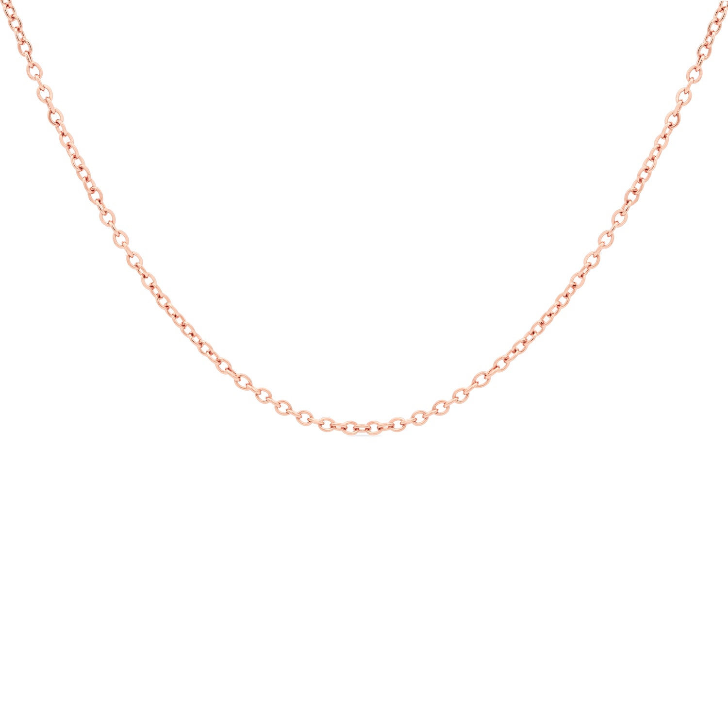 Rose gold cable chain on sale