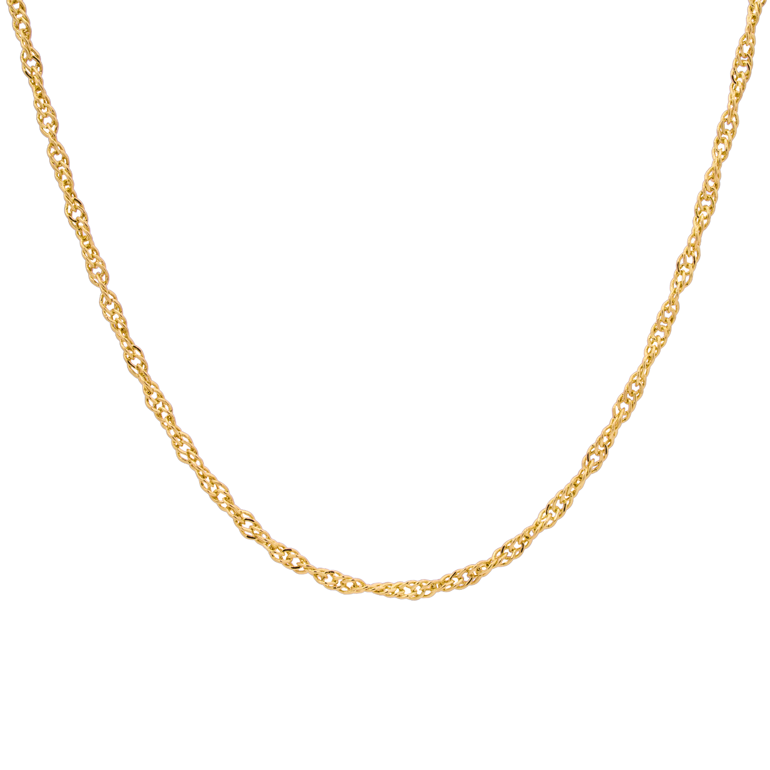 Gold Singapore Chain Necklace