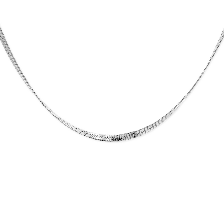 925 Silver Herringbone Chain Necklace