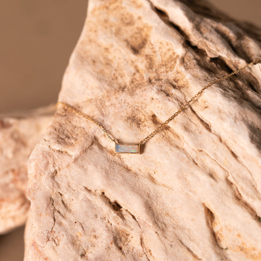 10k Gold Helena Opal Necklace