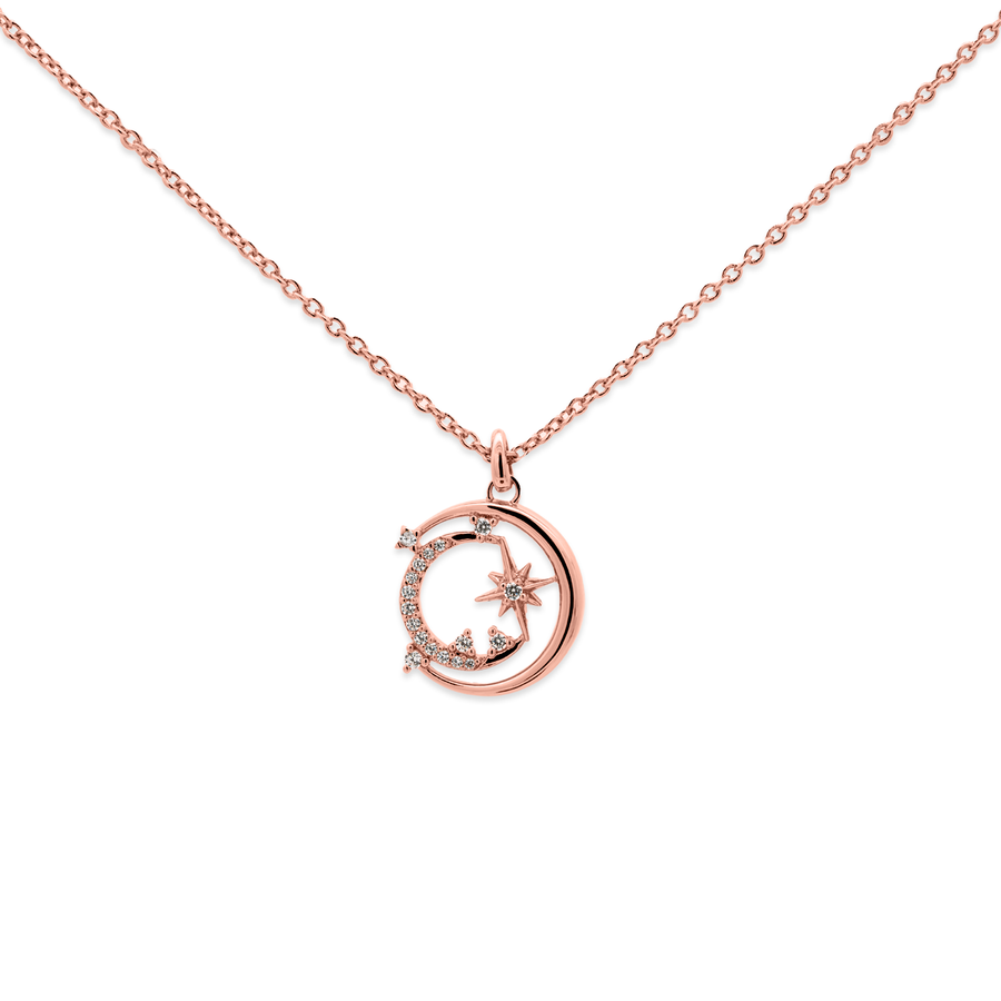 Rose Gold Oriana Cubic Necklace