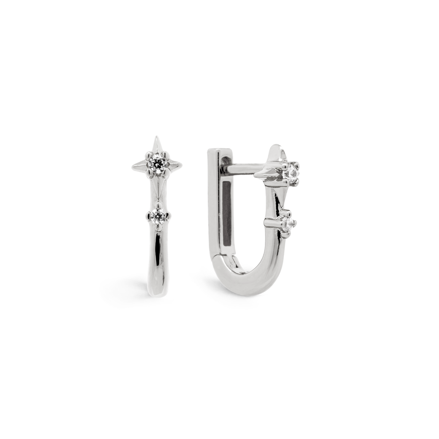 925 Silver Everly Cubic Huggies