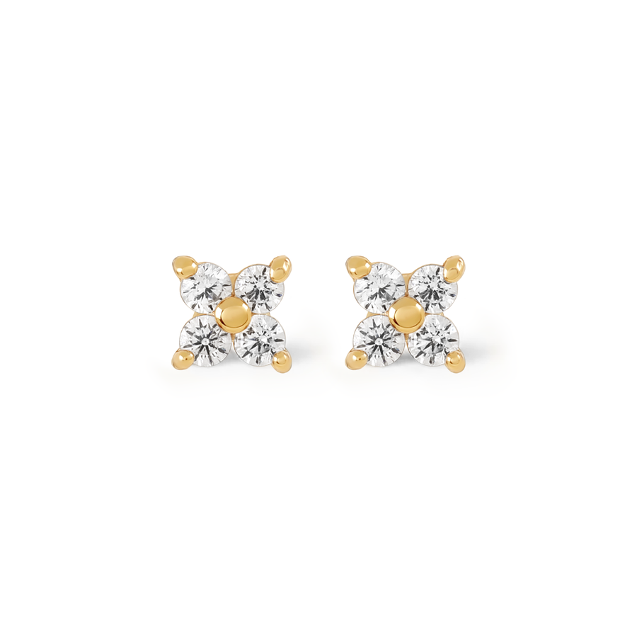 Gold Tessa Cubic Studs