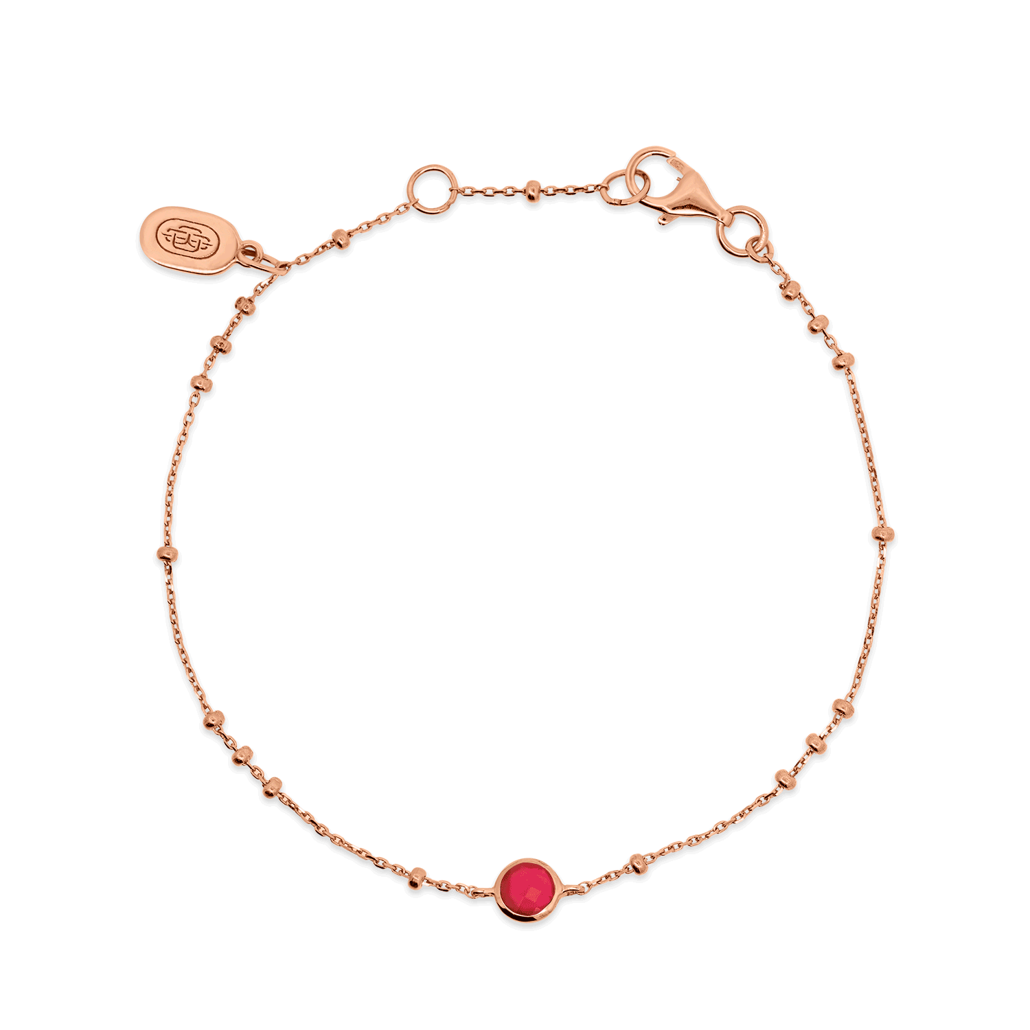 Rose Gold Birthstone Bracelet