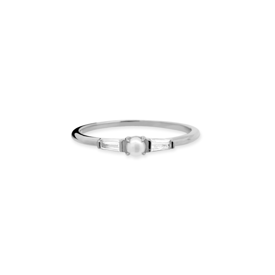925 Silver Judith Pearl Ring