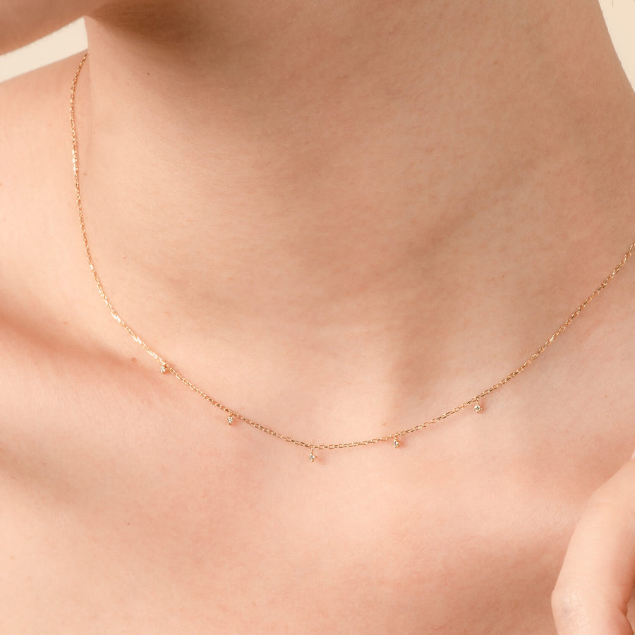 10k Gold Diamond Kathleen Necklace