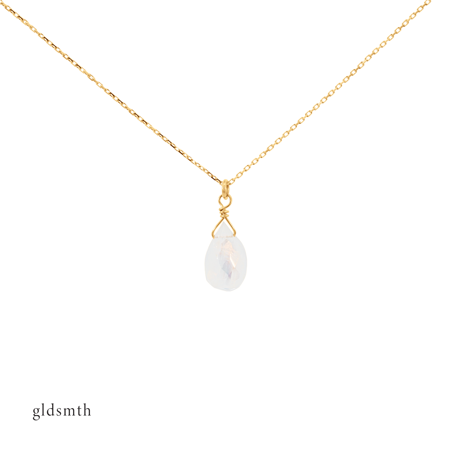 Gold 2025 moonstone pendant