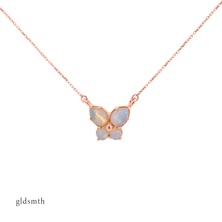 10k Rose Gold Elyse Opal Necklace