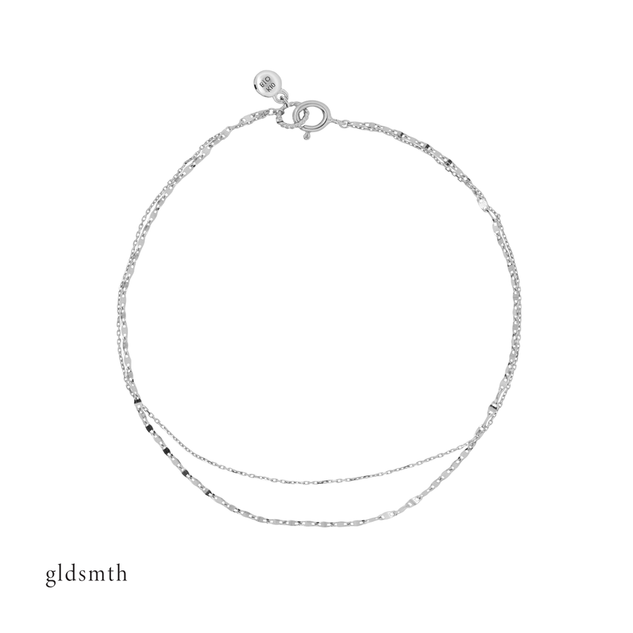 10k White Gold Melanie Bracelet