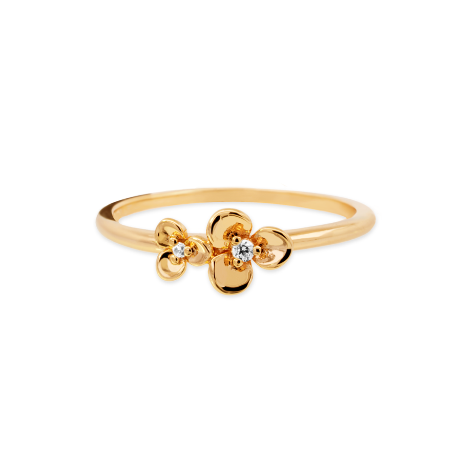 Gold Eden Cubic Ring