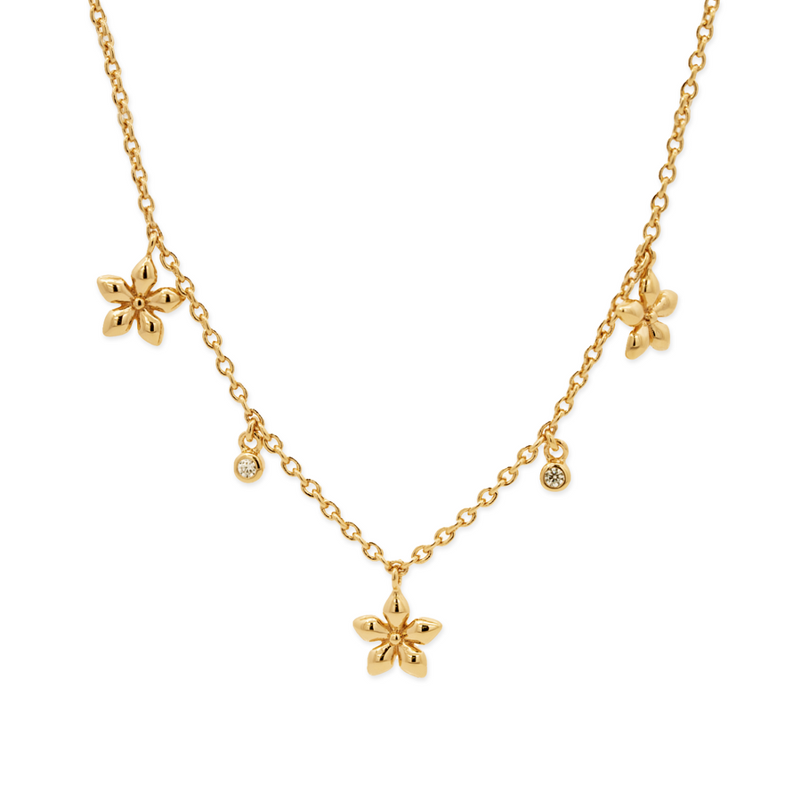 Gold Heather Cubic Necklace
