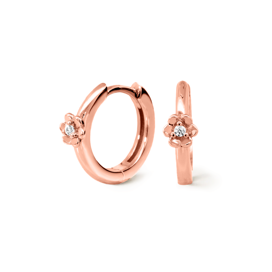 Rose Gold Eden Cubic Huggies