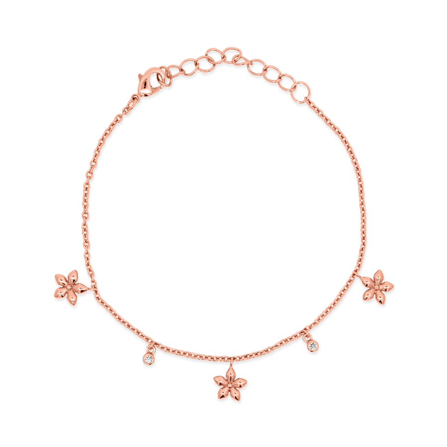 Rose Gold Heather Cubic Bracelet