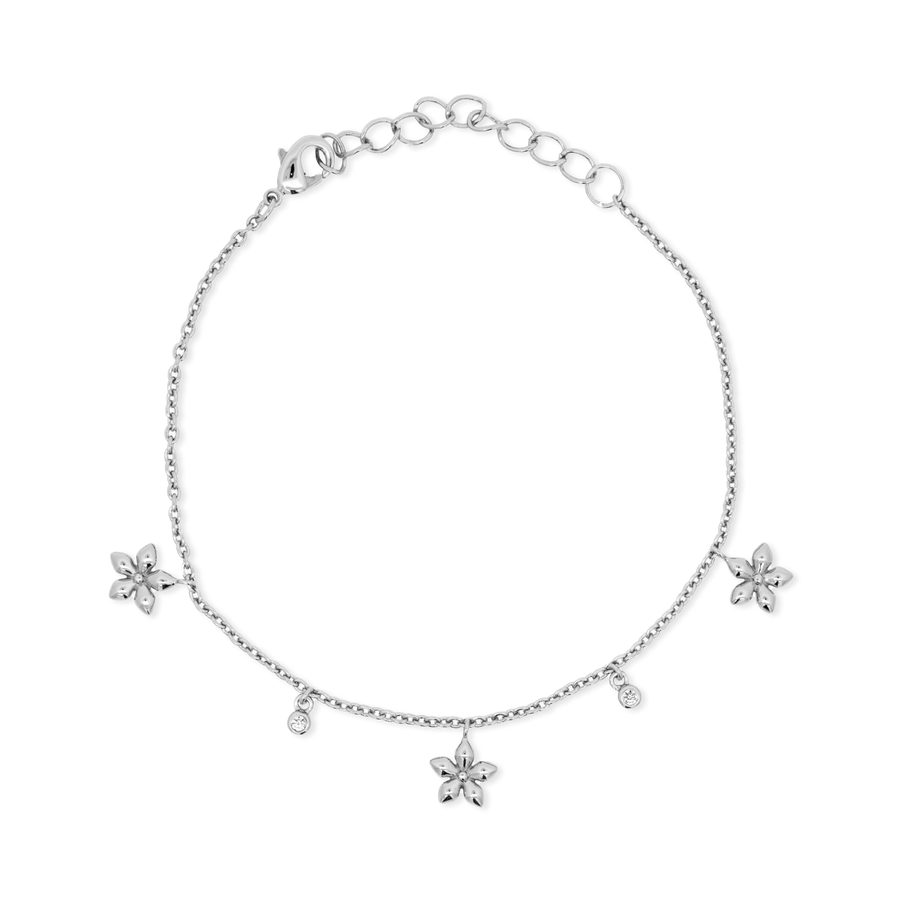 925 Silver Heather Cubic Bracelet
