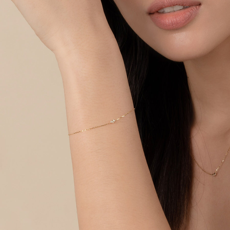 10k Gold Diamond Kennedy Bracelet