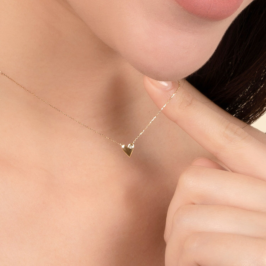 10k Gold Diamond Lorraine Necklace