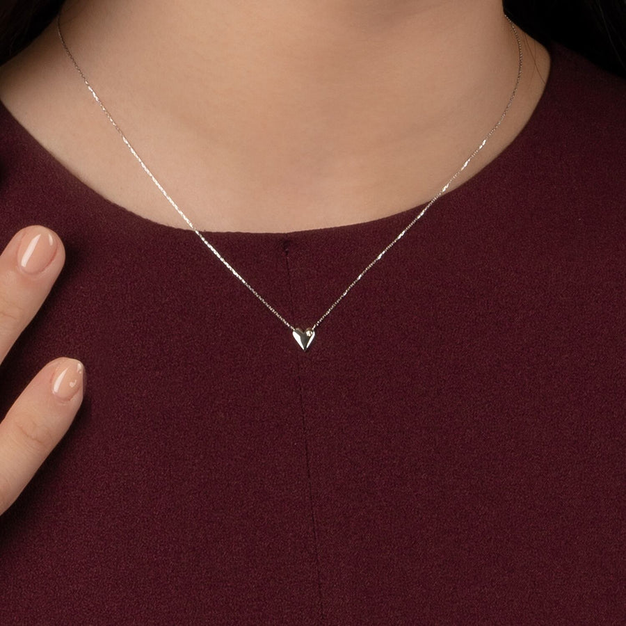 10k White Gold Diamond Lorraine Necklace