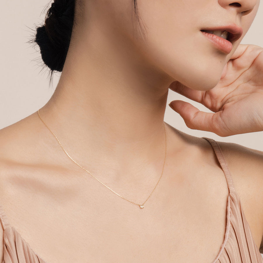 14k Gold Bridgette White Topaz Necklace