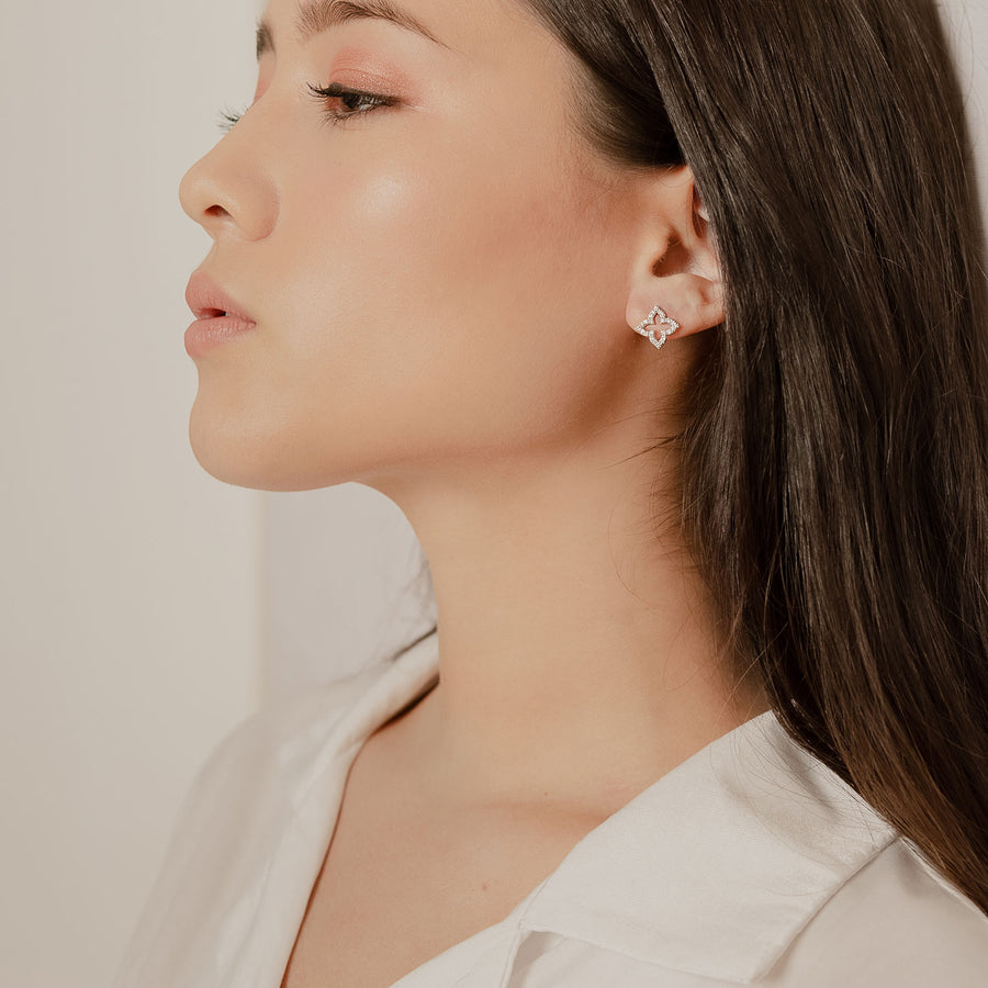 925 Silver Casablanca Cubic Studs