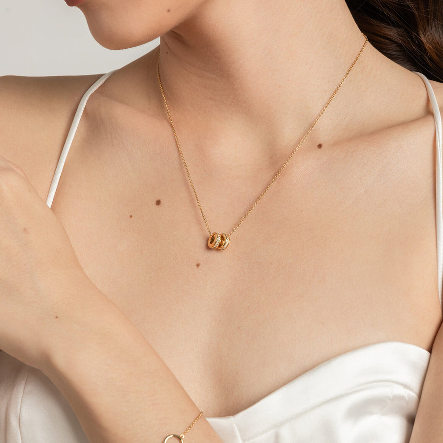 Gold Chelsea Cubic Necklace
