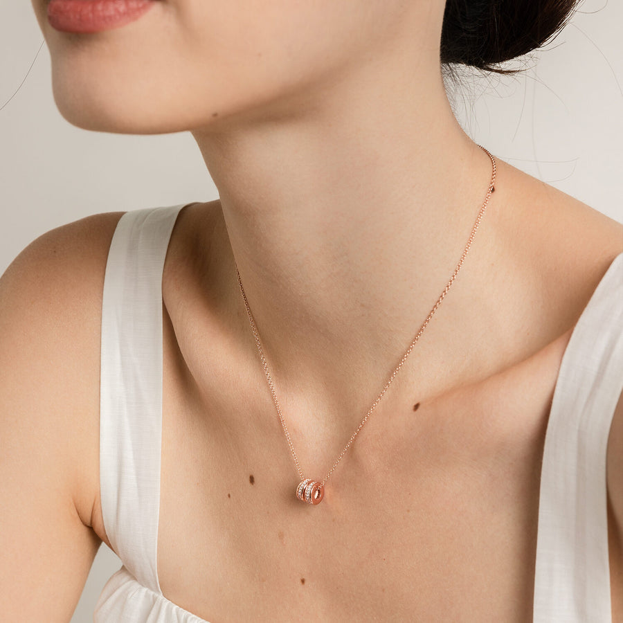 Rose Gold Chelsea Cubic Necklace