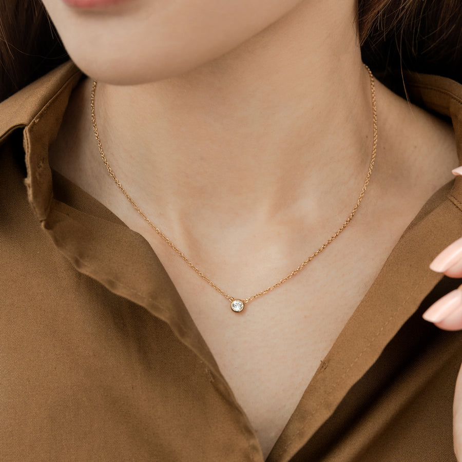 Gold Basic Cubic Necklace
