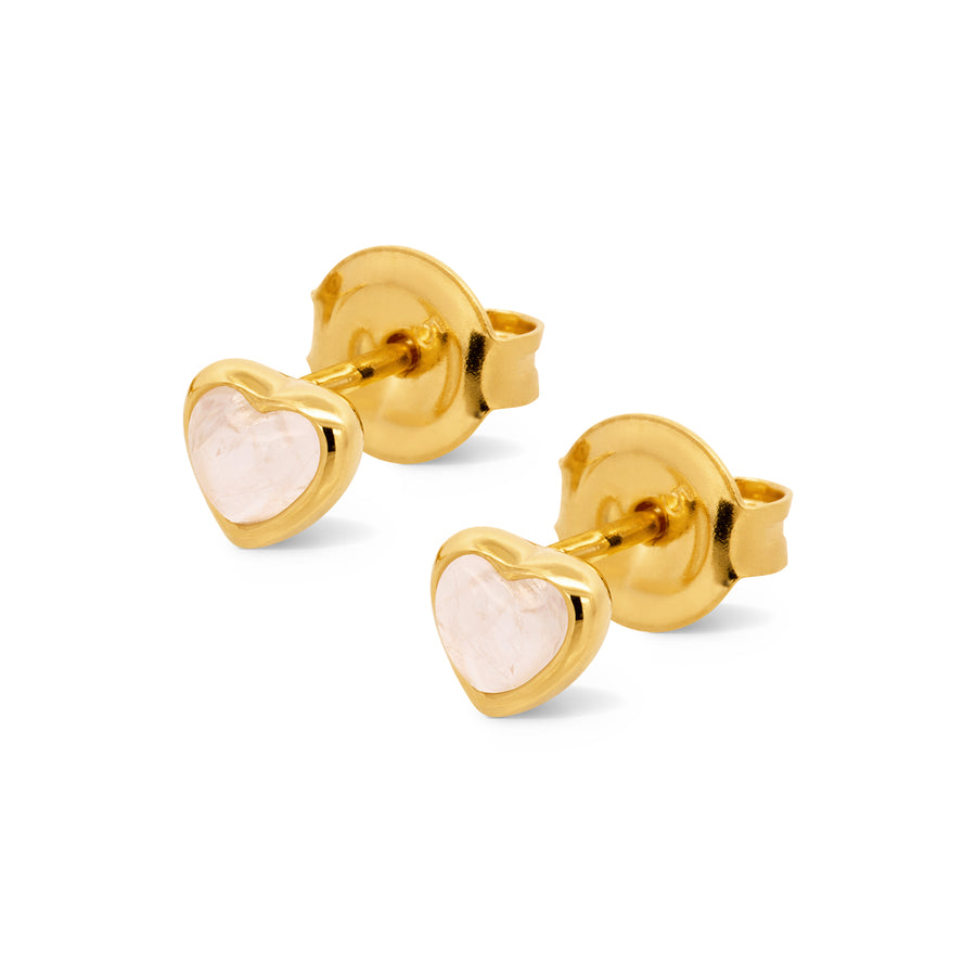 Gold Darlene Moonstone Studs