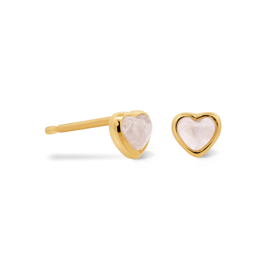 Gold Darlene Moonstone Studs