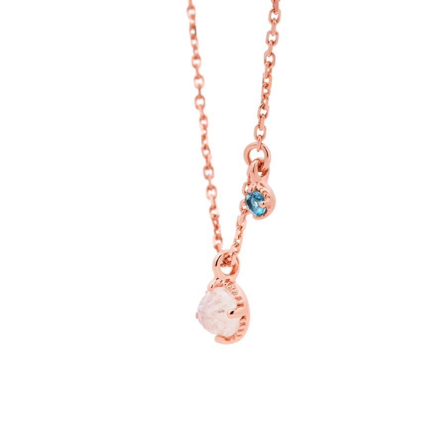 Rose Gold Debbie Moonstone Necklace