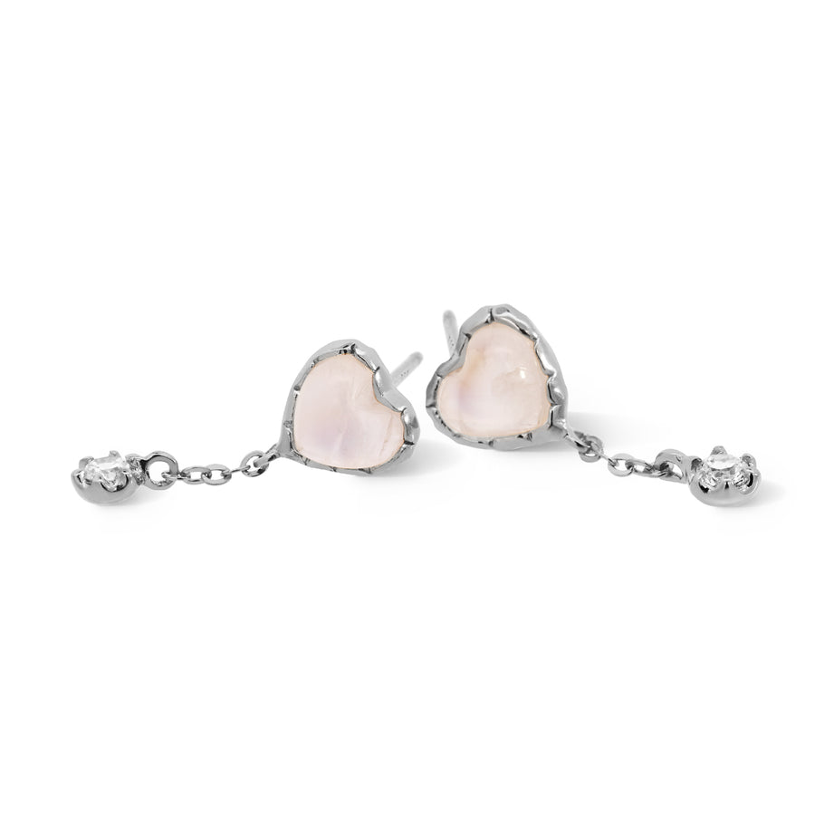 925 Silver Darcy Moonstone Studs