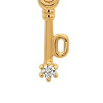 Gold Numeric Key Pendant