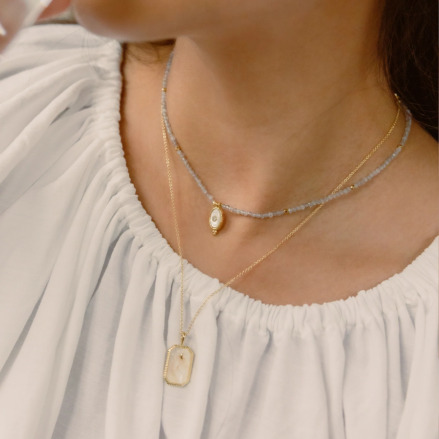 Gold Marrakech Labradorite Necklace