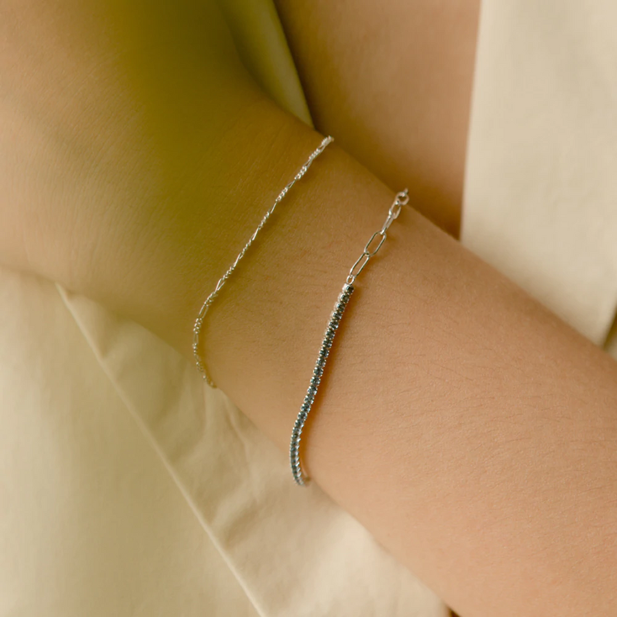 925 Silver Morgan Cubic Bracelet