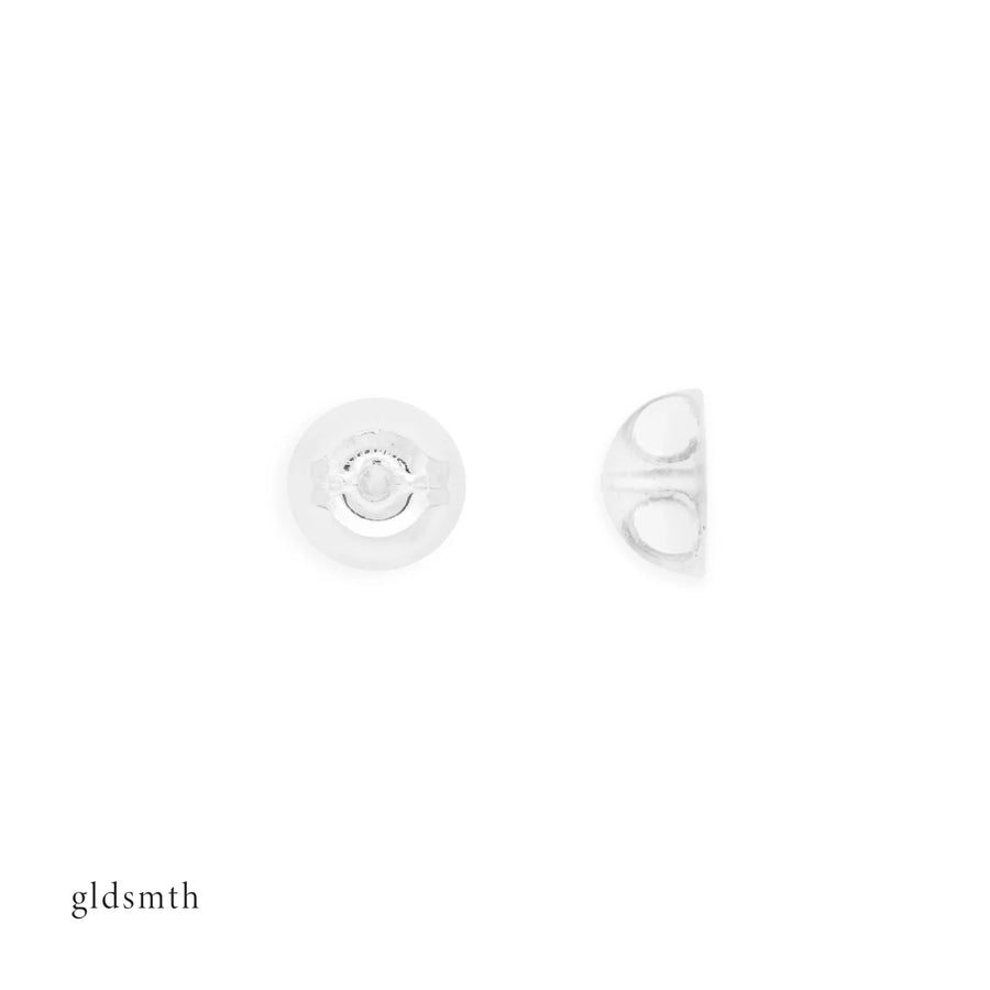 14k White Gold Diamond Daisy Studs