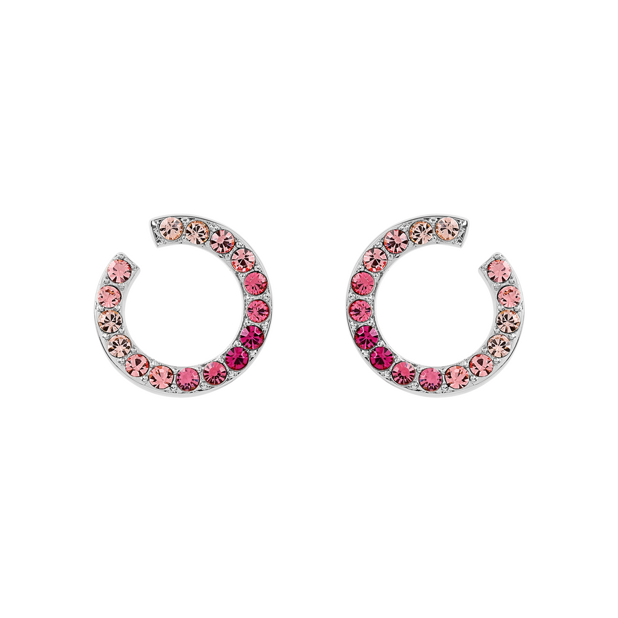 925 Silver Illusion Pink Ombre Studs
