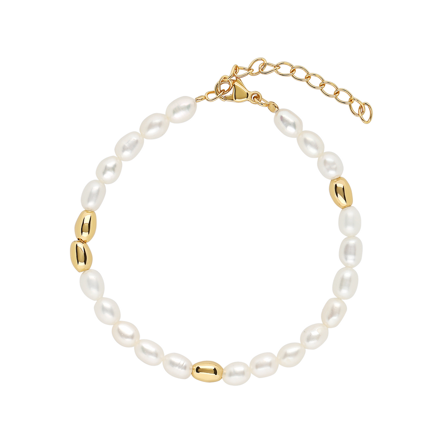Gold Aubrey Pearl Bracelet