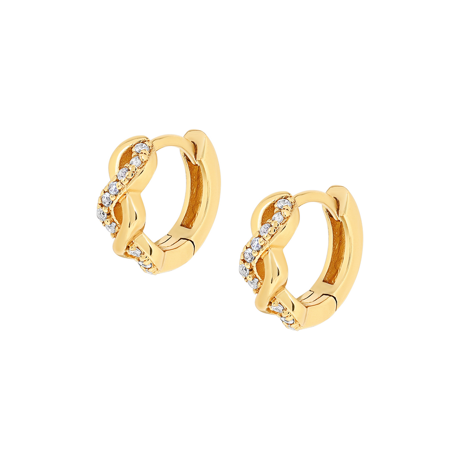 Gold Penelope Cubic Huggies